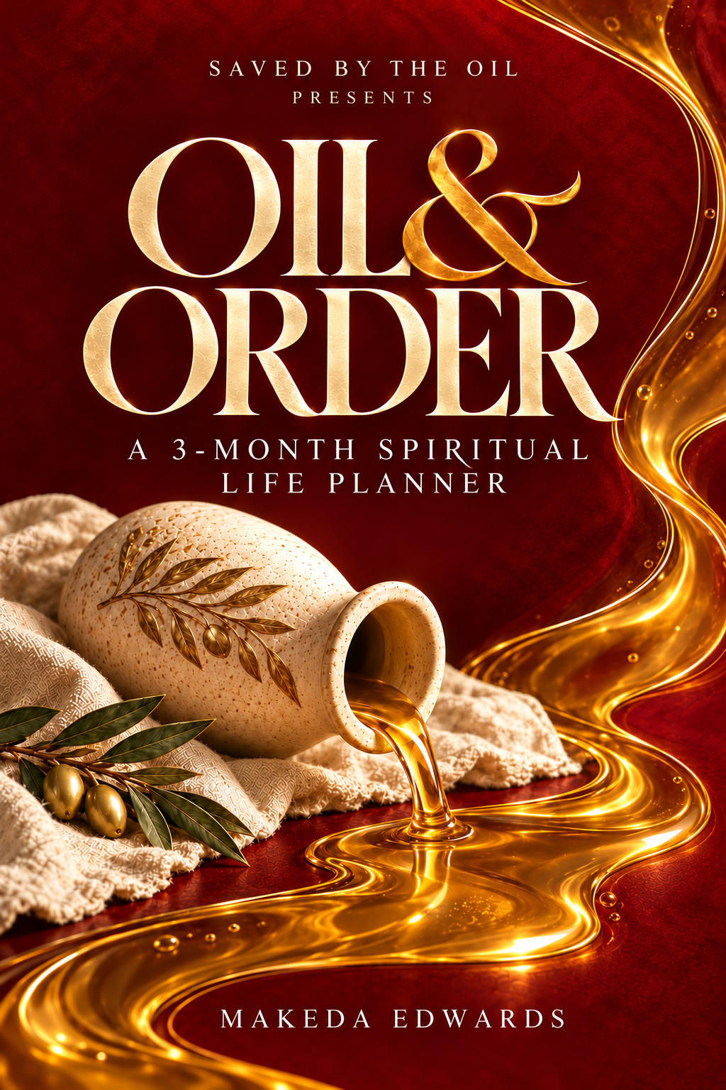Oil and Order three month spiritual life planner by Makeda Edwards
